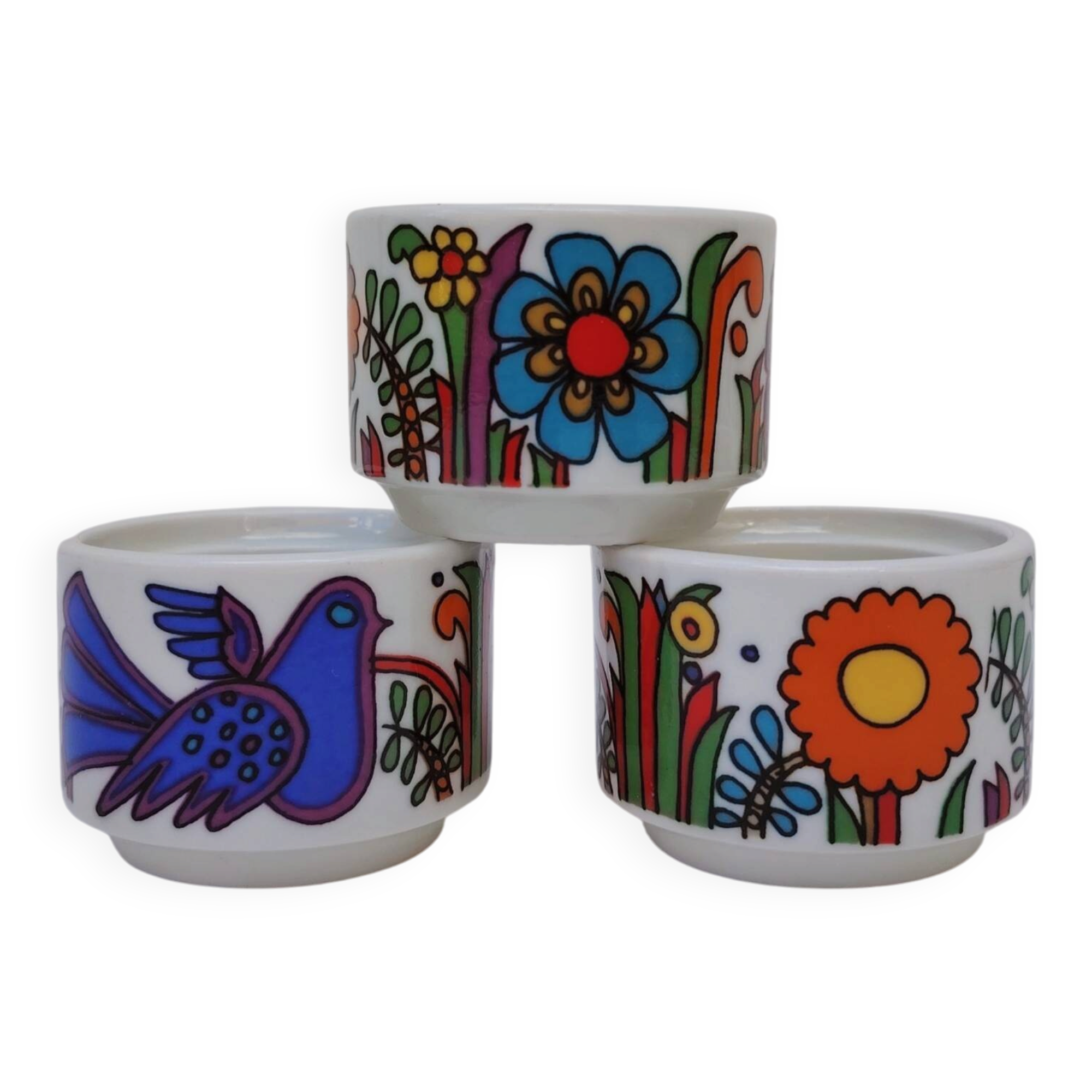 Three egg cups Villeroy & Boch, Acapulco