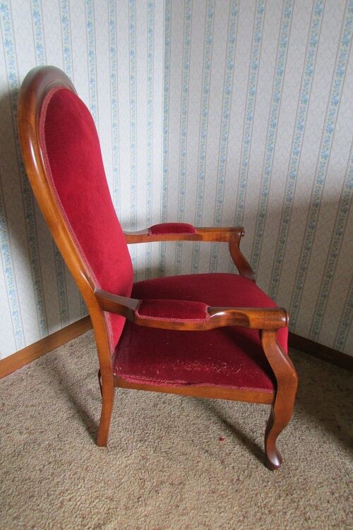 Voltaire armchair in cherry tree