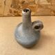 Antique Vintage Cracked Grey Ceramic Soliflore Vase