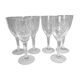 Ensemble de six verres à vin en cristal de Lorraine
