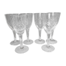 Set of six crystal wine glasses from Lorraine