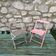 Pair of folding chairs 50s