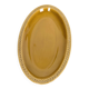 Mustard yellow ceramic platter Salins France