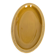 Mustard yellow ceramic platter Salins France