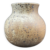 Pyrite stoneware ball vase