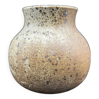 Pyrite stoneware ball vase