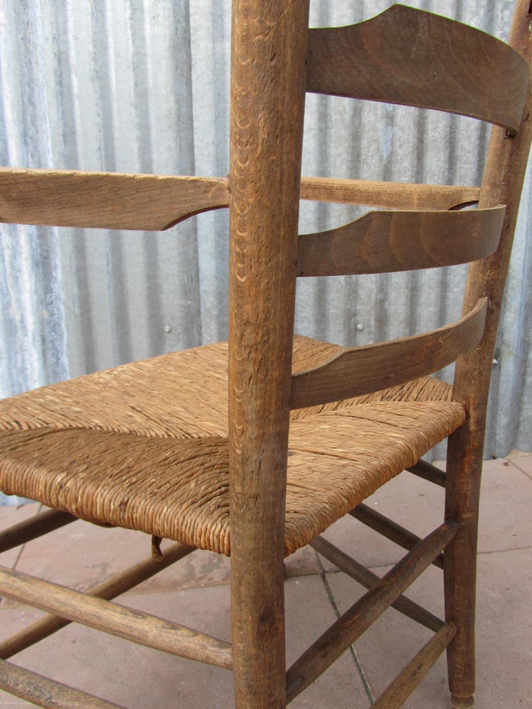 Wooden Dutch rustic farmers armchair Chair