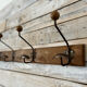 Old oak and metal hook