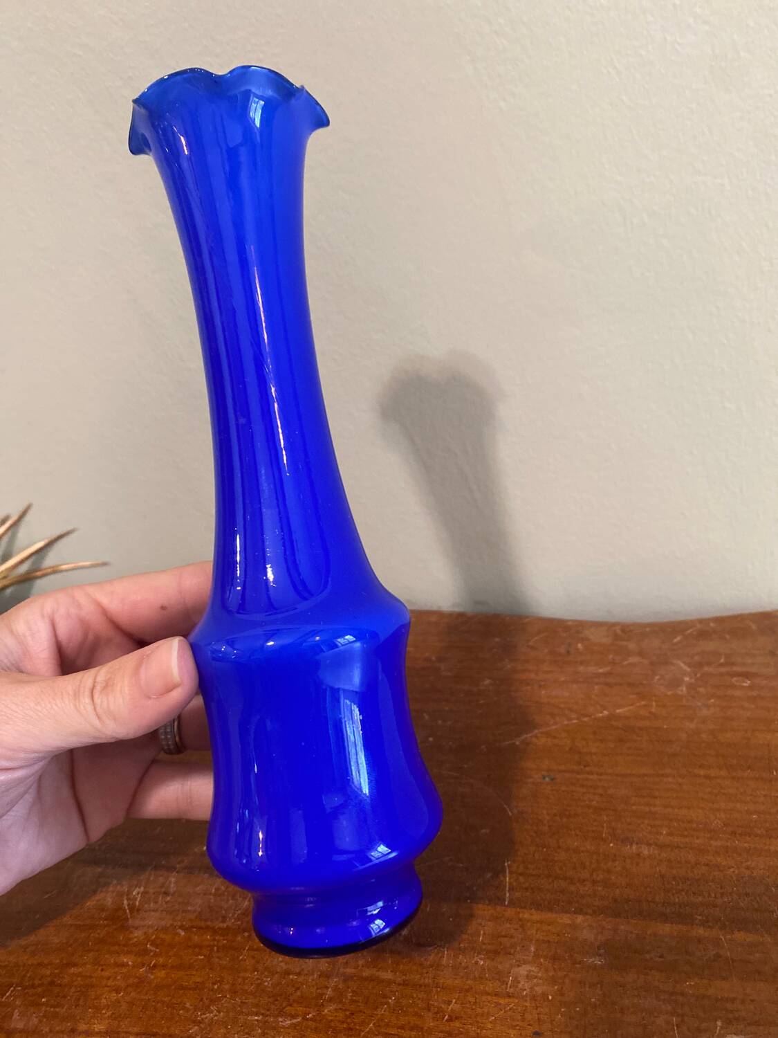 Cobalt blue vase