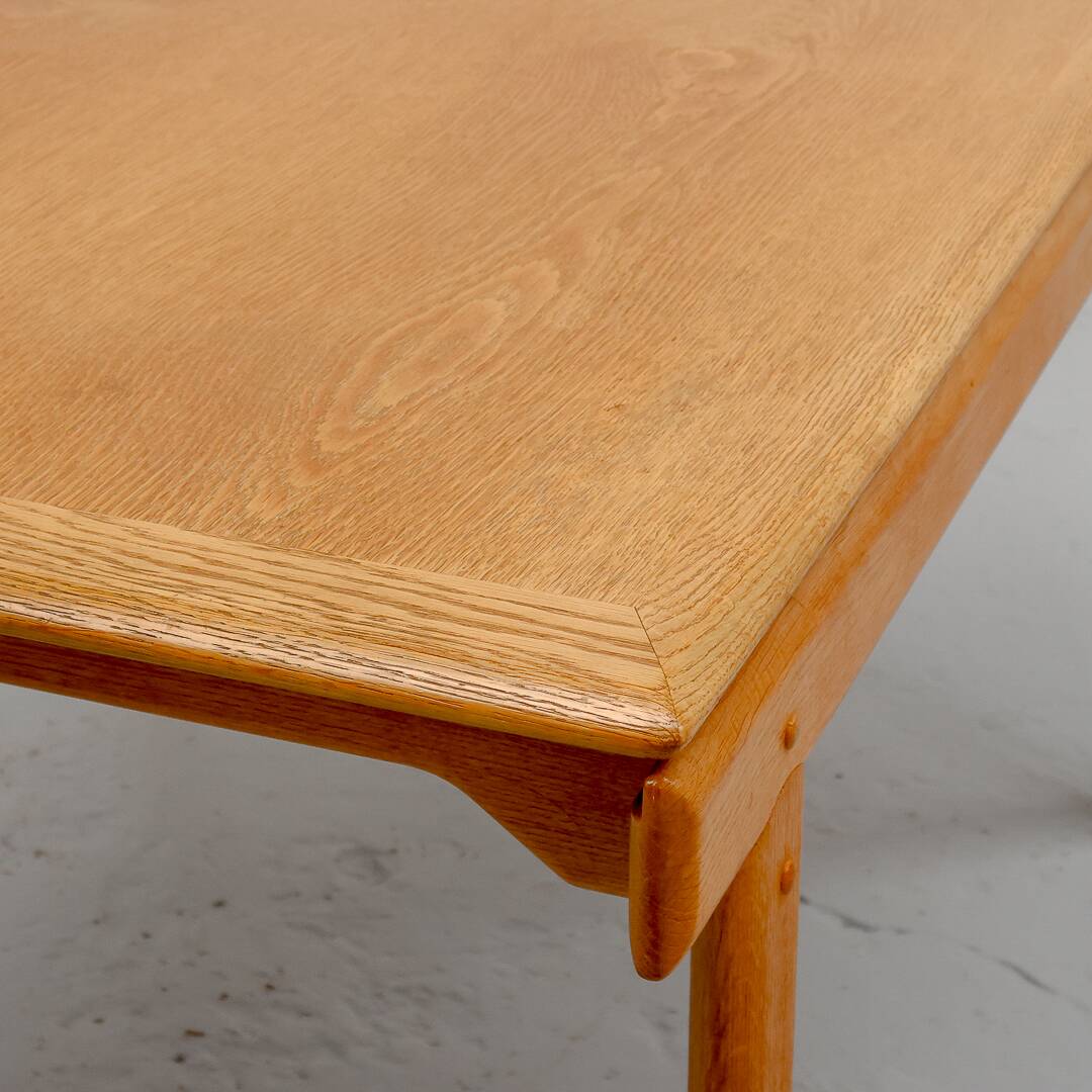 Table à manger extensible en chêne danoise Bramin, années 1960