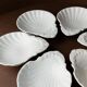 6 vintage ceramic bowls in the shape of a shell - Del Vivo Firenze Italy 1970s