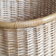 Cylindrical rattan pot cover, 70s