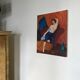 Peinture femme nue allongée