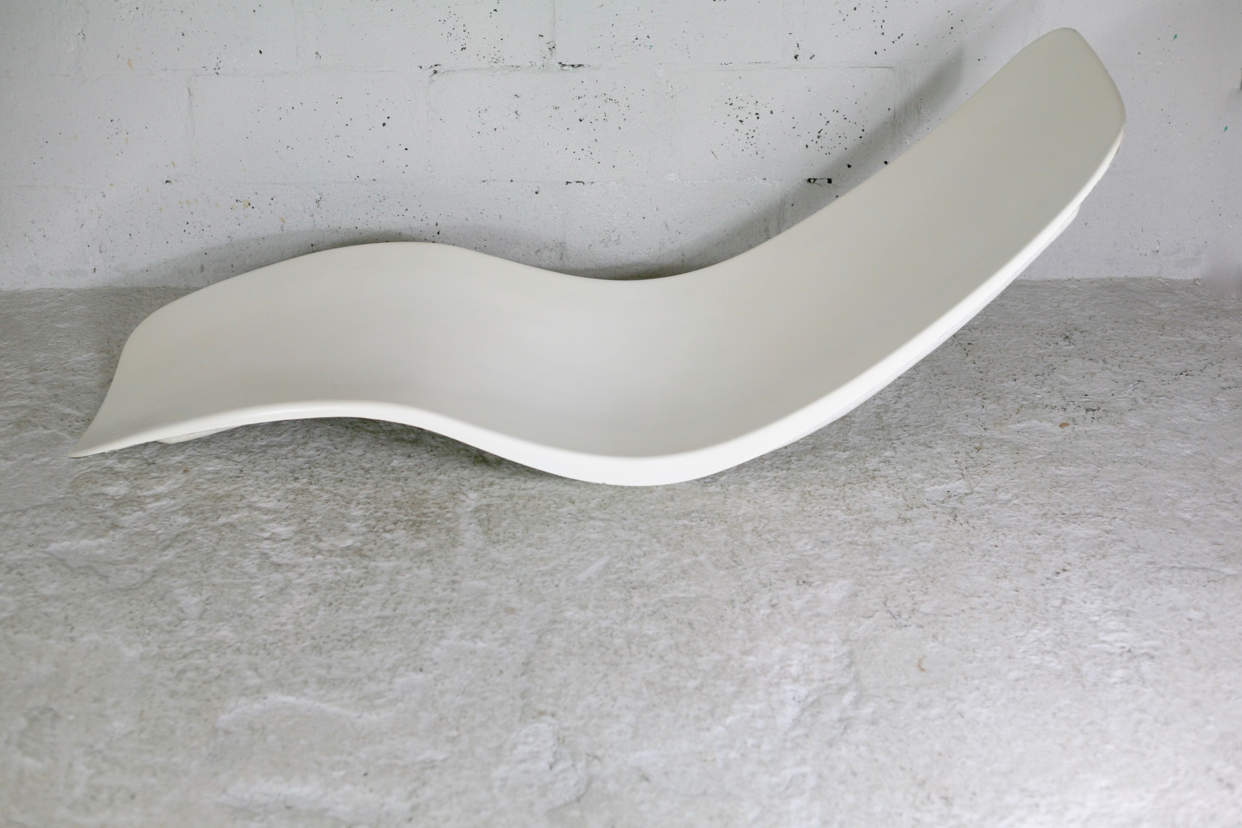 Fiberglass chaise longue , Charles Zublena, circa 1965