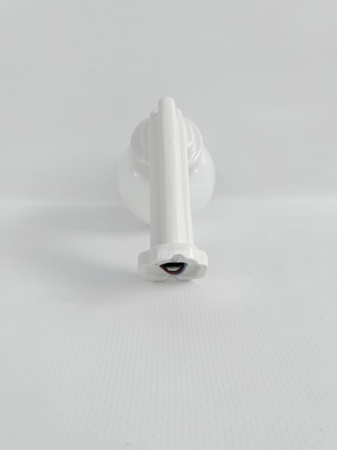 Antique art deco porcelain wall light