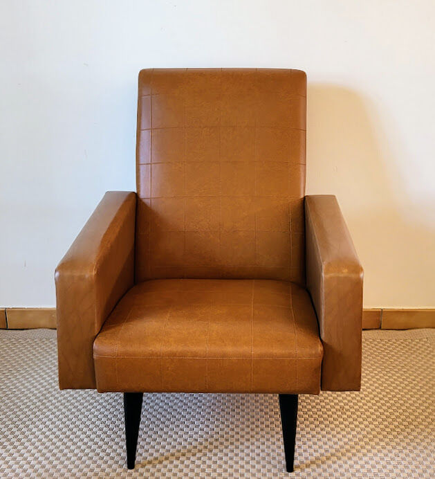 Vintage skai armchair