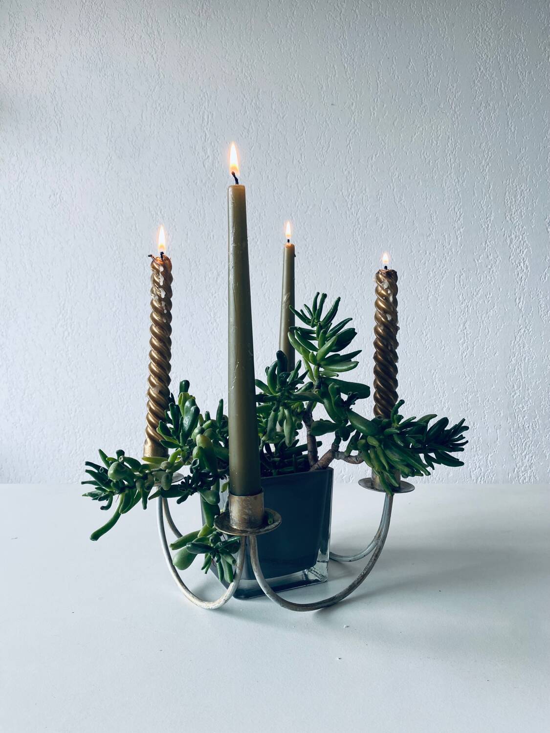 4 branch candle holder