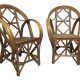 Pair of vintage rattan chair