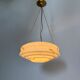 Art deco glass hanging lamp, 1950s