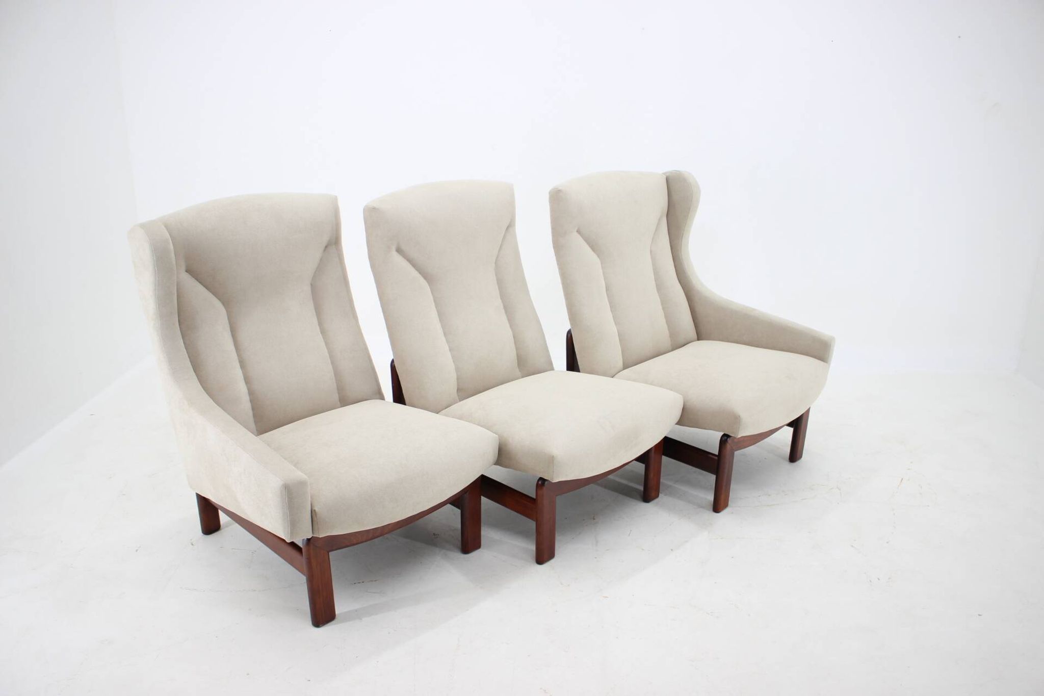 1970s modular three seater sofa by ton, czechoslovakia