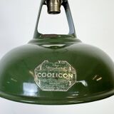 Industrial Green Enamel Factory Pendant Lamp from Coolicon, 1950s