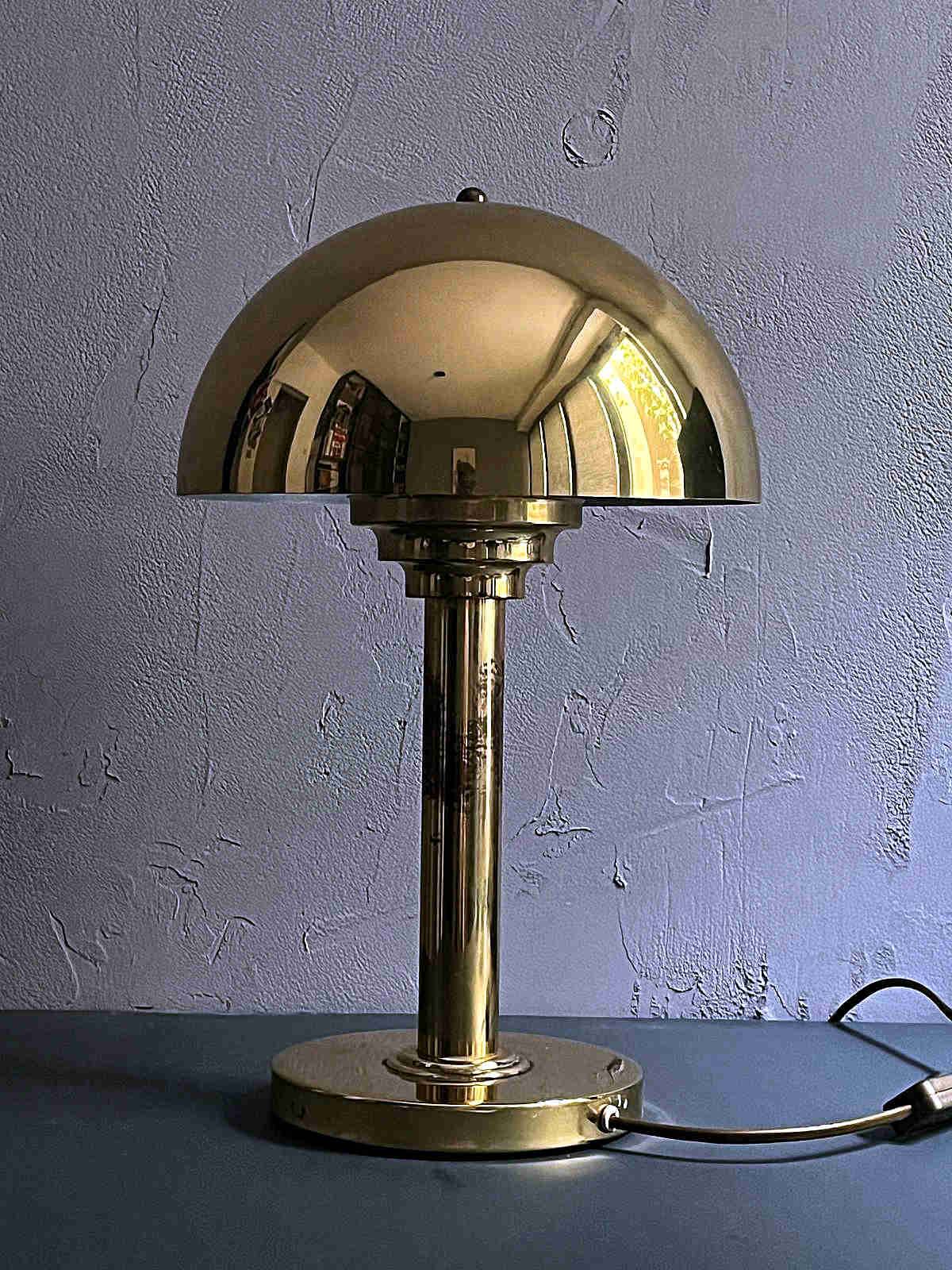 Wbs  – vintage german brass table lamp