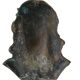 Christ solid bronze plaque with bas relief for tombstone or other signed