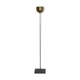 Lampadaire design italien marbre et laiton 1960
