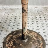Old workshop stool iron swivel stool side table