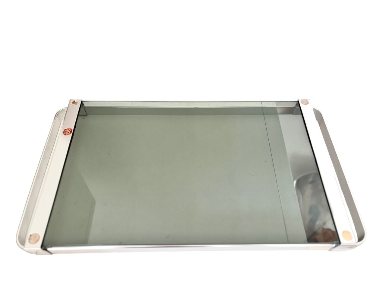 Smoked glass plateau MB Italy 1970