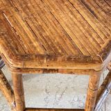 Table basse bambou vintage