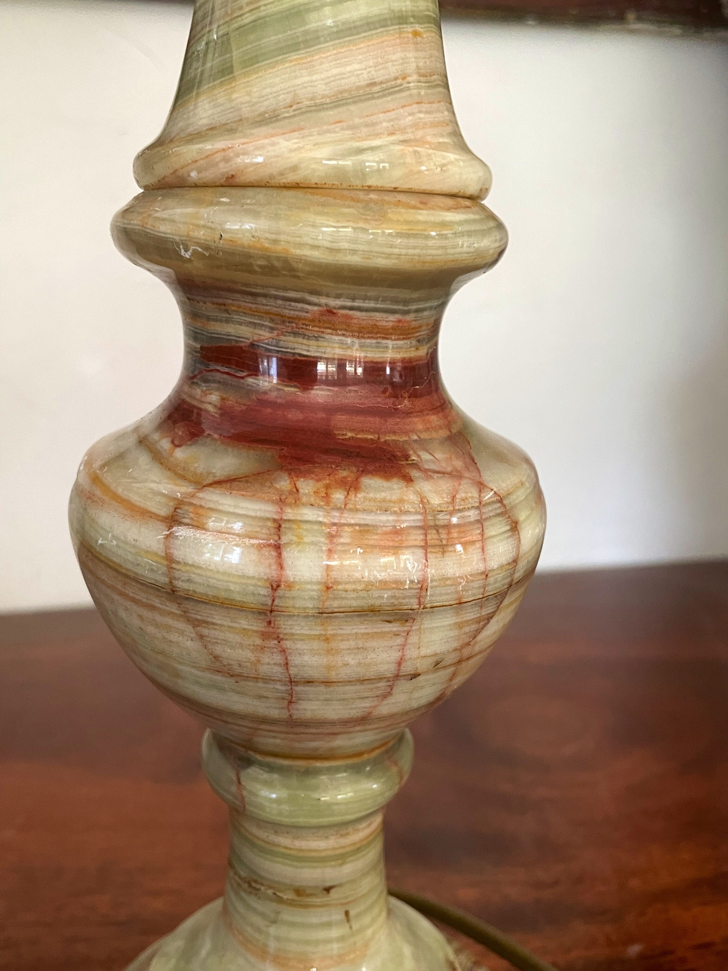 Vintage onyx lamp