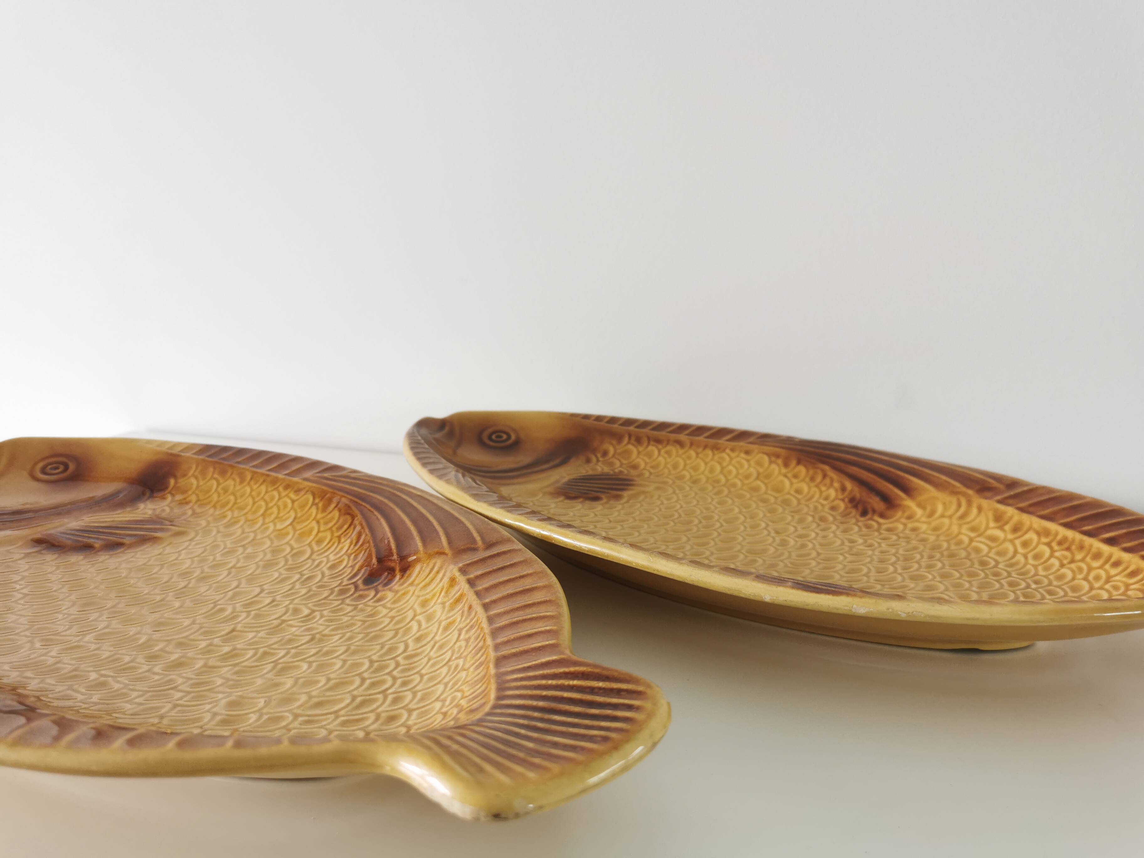 Vintage Fish Serving Plate: KIL Yugoslavia Mid-Century Tableware