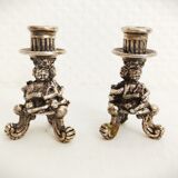 Old metal candlestick
