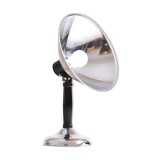 Lampe de table vintage avec bouclier de chrome, Tchécoslovaquie Circa années 1920