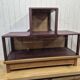 Antique amaranth display cabinet from the 1930s.