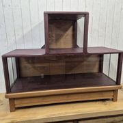 Antique amaranth display cabinet from the 1930s.