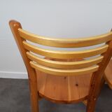 Pine chairs 80s set of 4