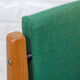 Vintage wooden chair 1960s reupholstered