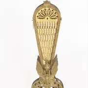 Brass fire screen