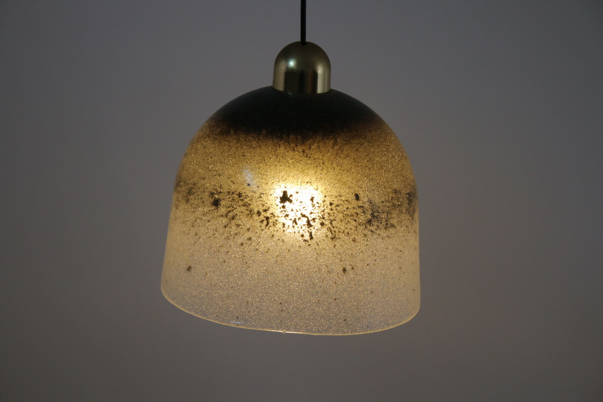 Vintage Hand-Blown Glass Hanging Lamp from Peill & Putzler