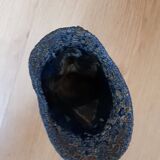 Blue and brown lava vase 1950s-60s