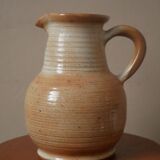 Pichet en grès vase à anse décoration campagne scandinave fabrication artisanale vintage céramique