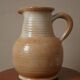 Stoneware pitcher vase with handle Scandinavian country decoration handcrafted vintage ceramic