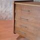 Commode vintage bois et pieds compas années 1950 1960