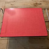 Service tray in red formica