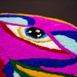 The inner light, Bleu Noir, Tufting, 2024