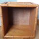 Cache pot, storage box in wood and rattan.