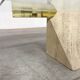 Italian travertine coffee table from Artedi, 1970s