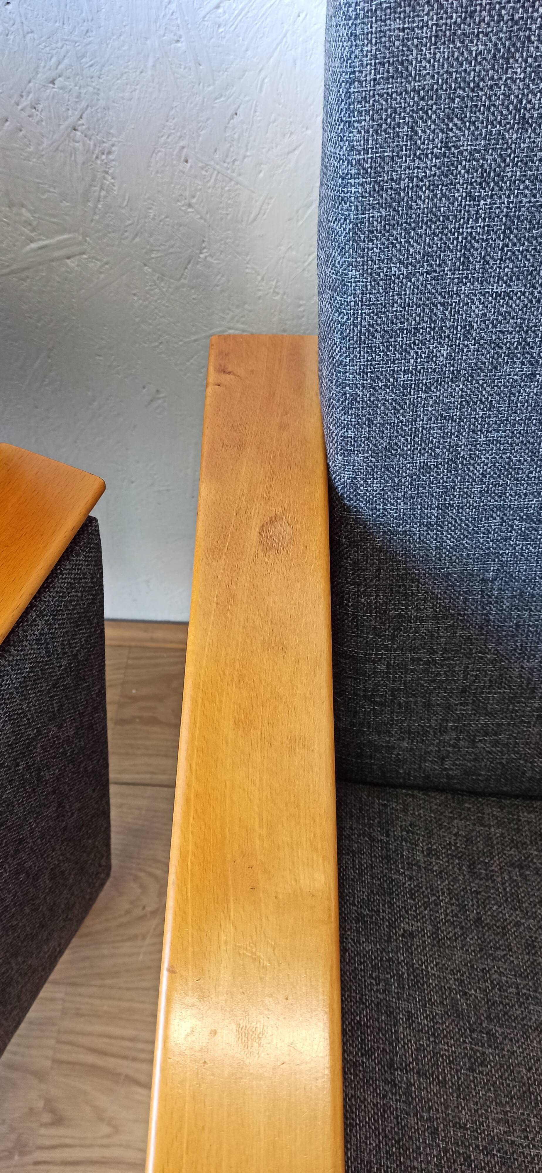 Fauteuils modernes du milieu du siècle 1970. Ensemble de 2.